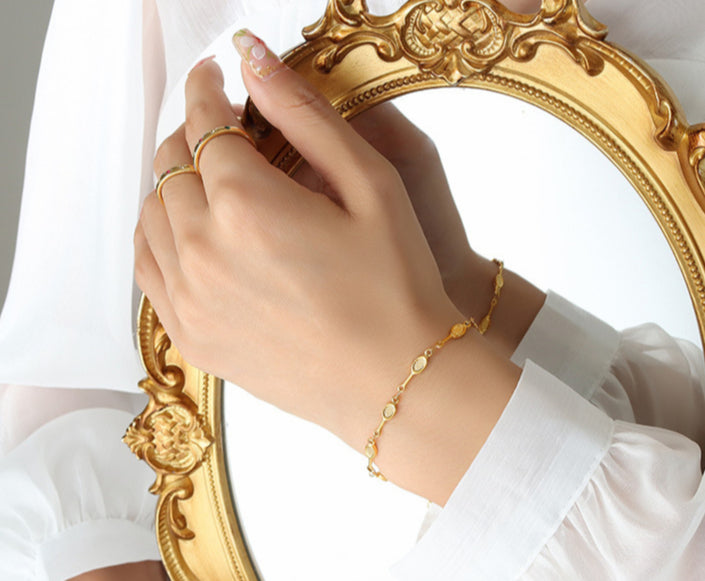 Gold Bracelet for Women Tennis Bracelets Charm Timeless Beauty Chic Women's Jewelry