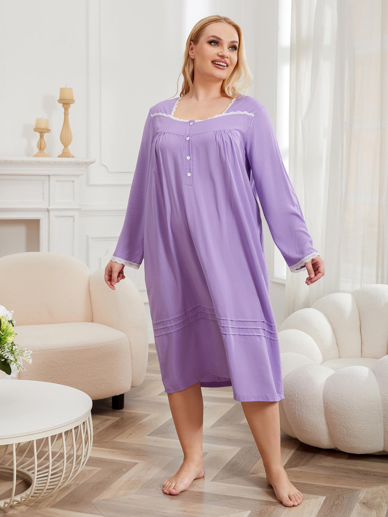 Plus Size Pajamas Set for Women Soft Nightwear Cute Sleepwear Women's Lounge Sets