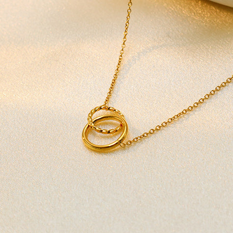 Gold Bracelet for Women Geometric Double-loop Bracelet Women's Jewelry
