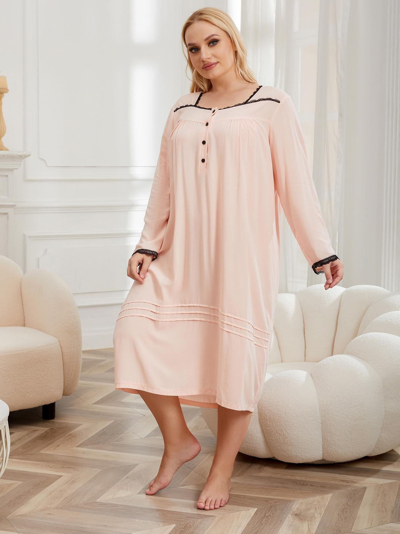 Plus Size Pajamas Set for Women Soft Nightwear Cute Sleepwear Women's Lounge Sets