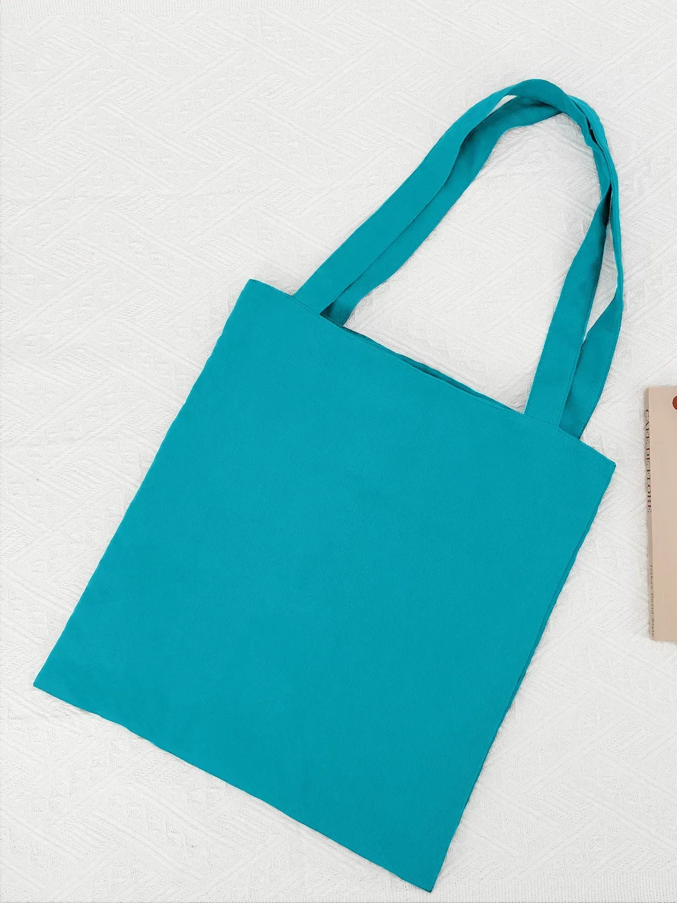 Letter Print Canvas Reusable Grocery Tote Bag Fenale Shoulder Handbag Crafts Shopping Bags Gifts for Women Birthday Christmas