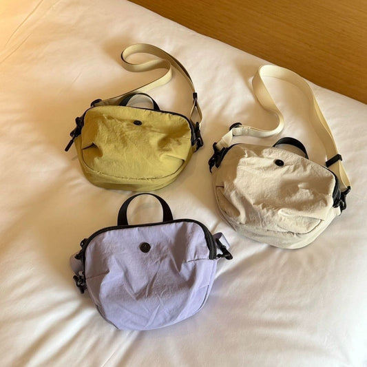 2025 New Cute Phone Bag Universal Lightweight Crossbody Bag Small Apple Multi-Layer Mini Fabric Bag Large Capacity