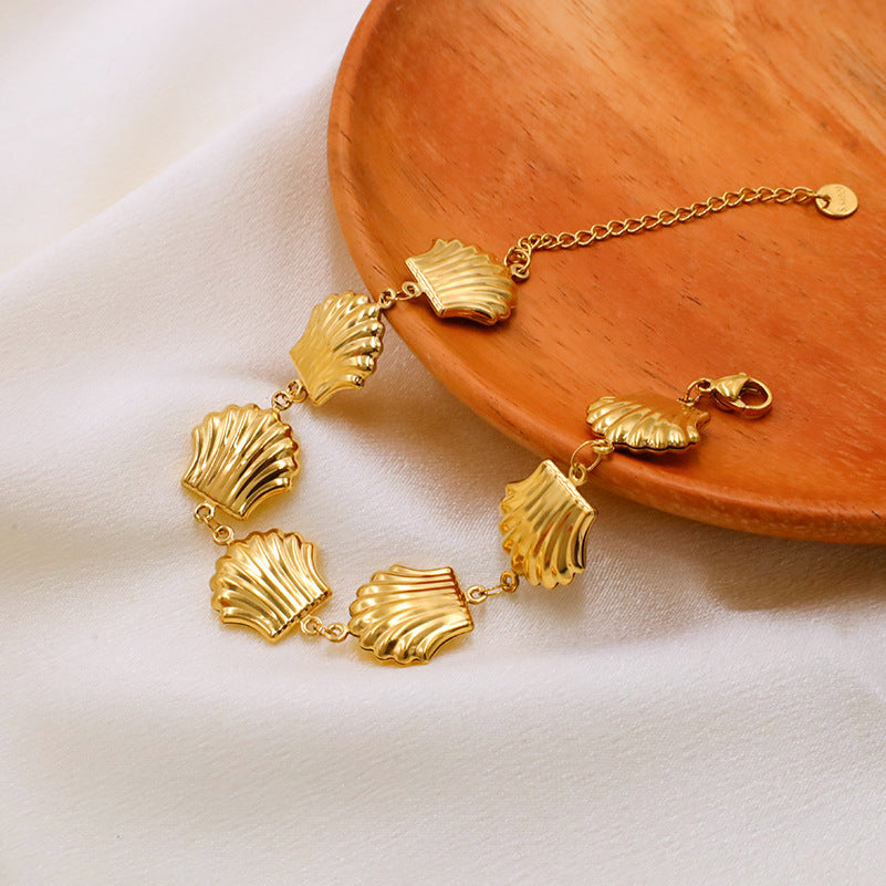 Gold Bracelet for Women Shell Tennis Bracelet Women's Jewelry
