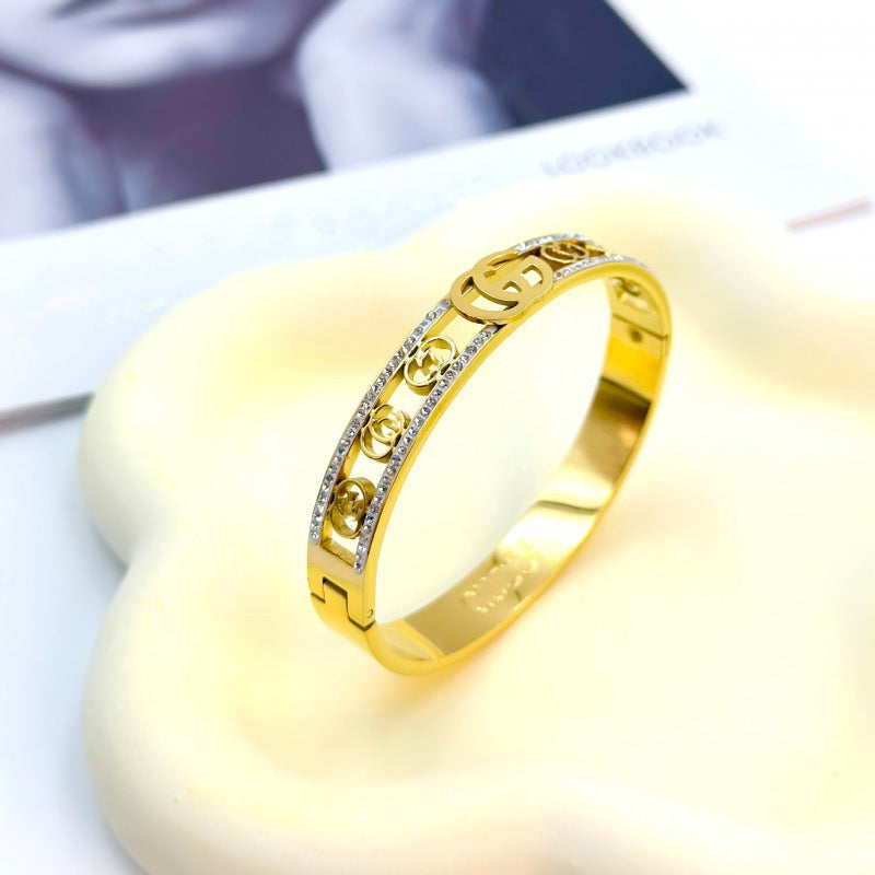 Gold Bracelet for Women Silver Open Bangle Bracelet Women's Jewelry