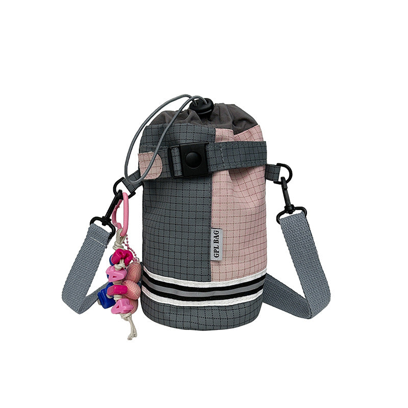 2025 new mobile phone water cup bag mountain series outdoor sports cycling men's and women's drawstring single shoulder crossbody water bottle bag handbag