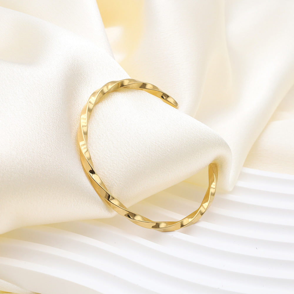Bracelet for Women Gold C-shaped Opening Bracelet Silver Tennis Bracelets