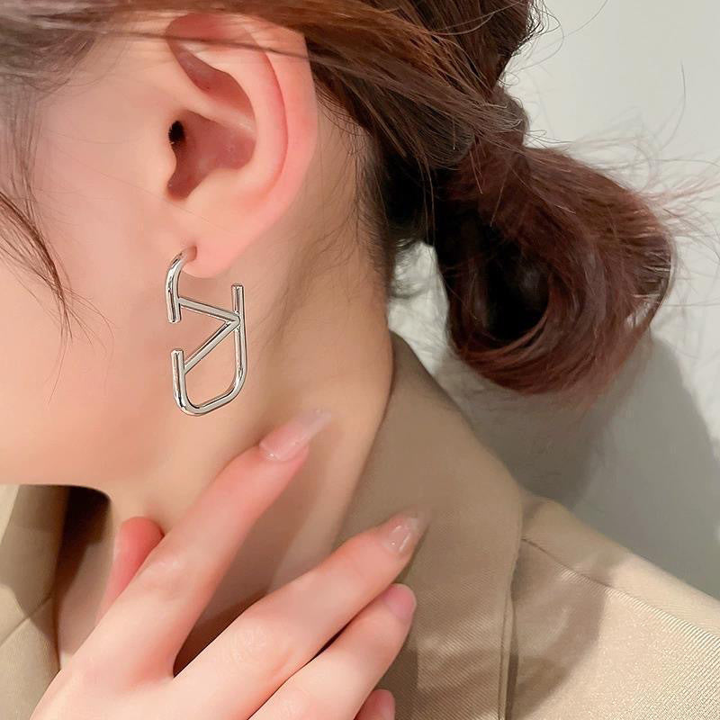 Earrings for Women Letter Geometric Gold Earrings Women's Jewelry