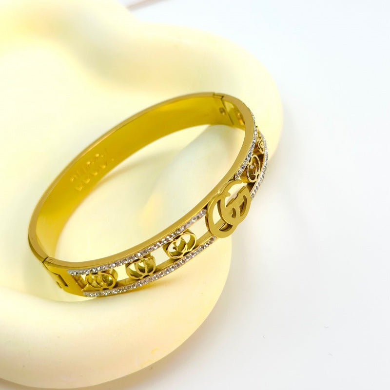 Gold Bracelet for Women Silver Open Bangle Bracelet Women's Jewelry