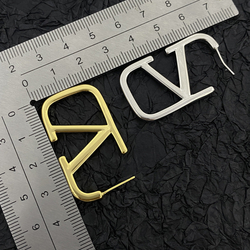 Earrings for Women Letter Geometric Gold Earrings Women's Jewelry