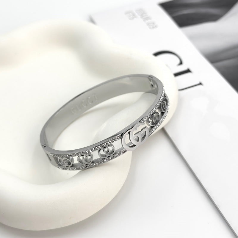 Gold Bracelet for Women Silver Open Bangle Bracelet Women's Jewelry