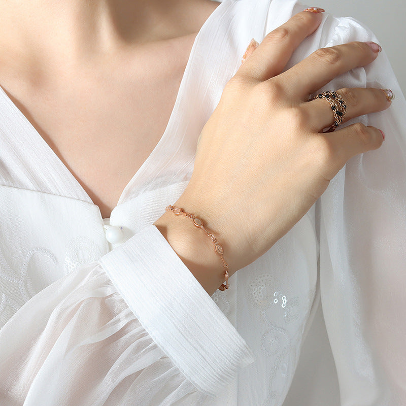Gold Bracelet for Women Tennis Bracelets Charm Timeless Beauty Chic Women's Jewelry