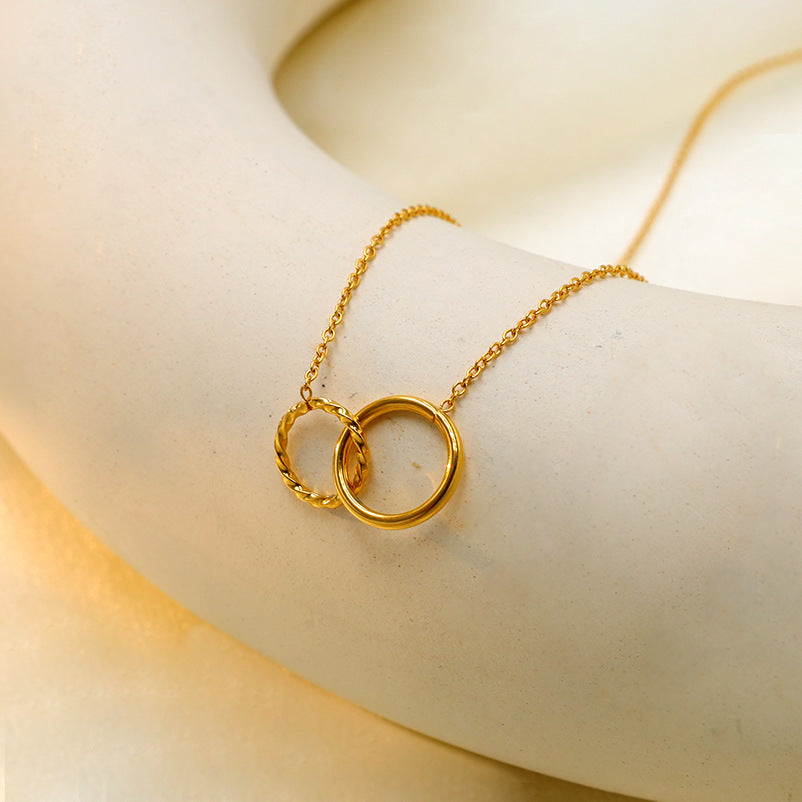 Gold Bracelet for Women Geometric Double-loop Bracelet Women's Jewelry