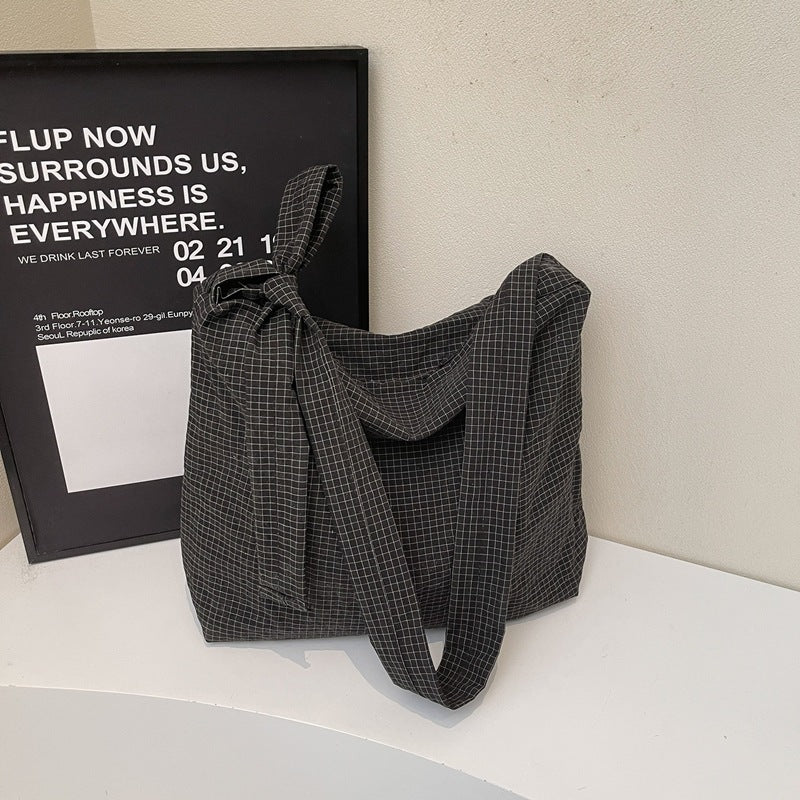 2025 New Korean Simple Bag Shoulder Bag Women's Large Capacity Tote Bag Versatile Trendy Casual Commuter Crossbody Bag