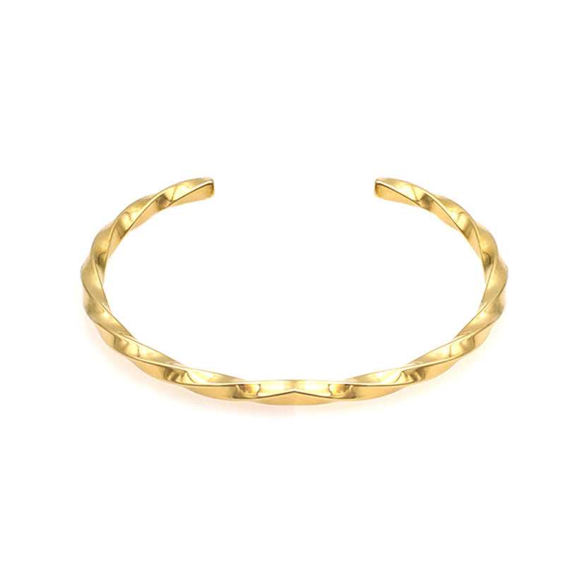 Bracelet for Women Gold C-shaped Opening Bracelet Silver Tennis Bracelets