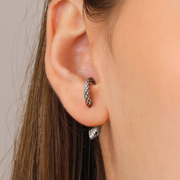 Earrings for Women Golden Snake Stud Earrings