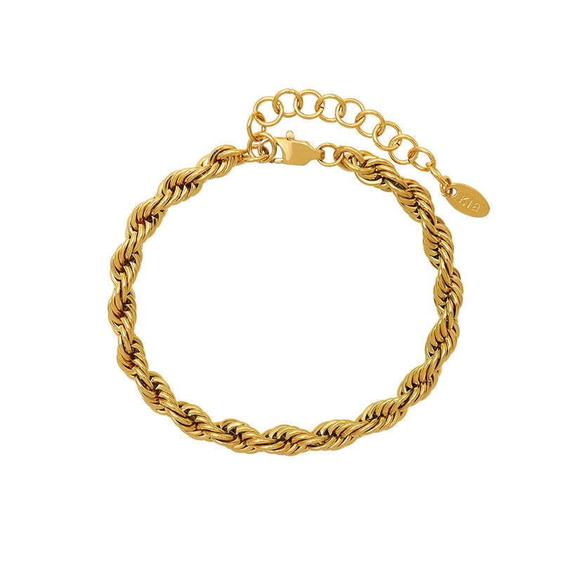 Bracelet for Women Gold Twist Bracelet Elegance Women's Jewelry