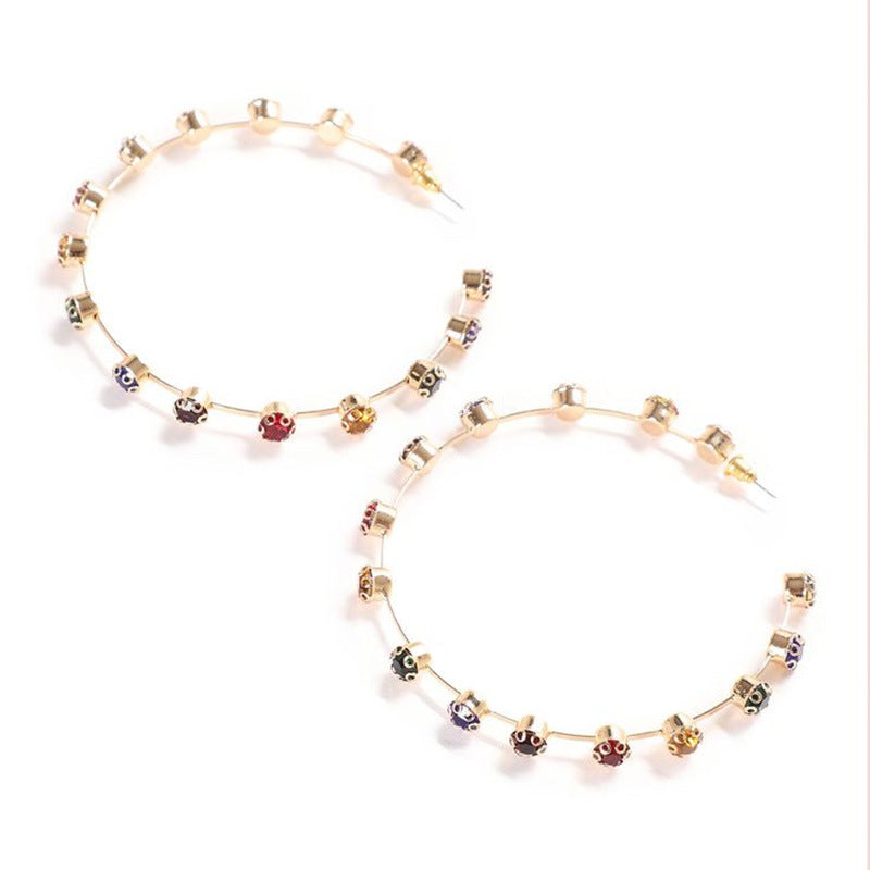 Earrings for Women Rainbow Crystal Drop Earrings