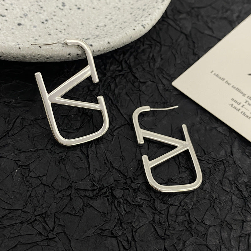 Earrings for Women Letter Geometric Gold Earrings Women's Jewelry