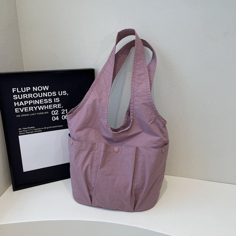 2025 Spring New Trendy Women's Fashion Shoulder Tote Bag - Simple, Stylish, and Spacious with a Casual Texture