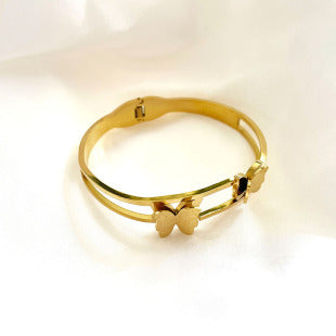 Bracelet for Women Golden Butterfly Charm Bangle