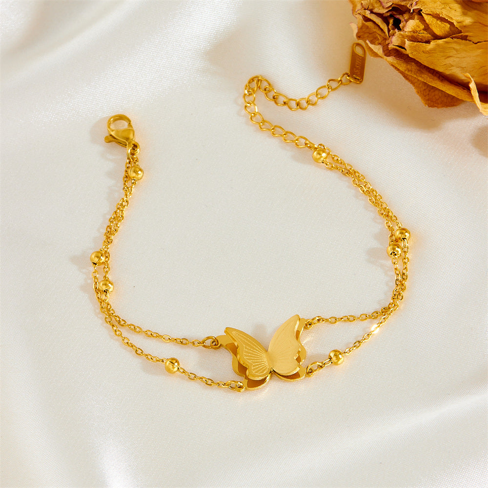 Bracelet for Women Gold Butterfly Elegance Bracelet Women's Jewelry