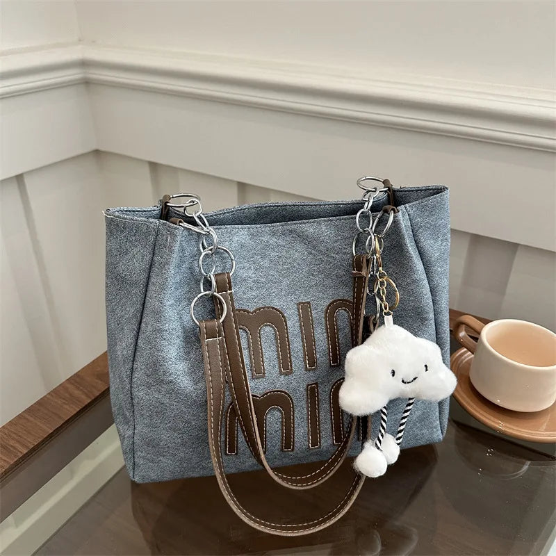 Women New Large-capacity Single-shoulder Tote Bag Trendy and Casual Stylish and Unique Single-shoulder Hand-carry Women's Bag