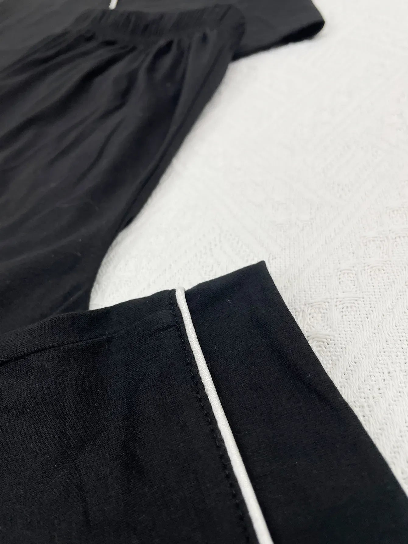 Solid Women Pajama Sets Short Sleeves Front Button Top & Full-Length Pants 2 Piece Letter Print Female Sleepwear Nightwear