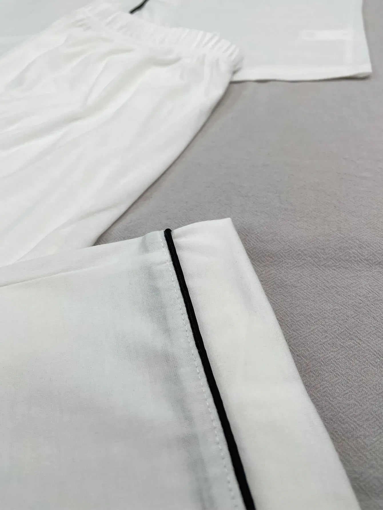 Solid Women Pajama Sets Short Sleeves Front Button Top & Full-Length Pants 2 Piece Letter Print Female Sleepwear Nightwear