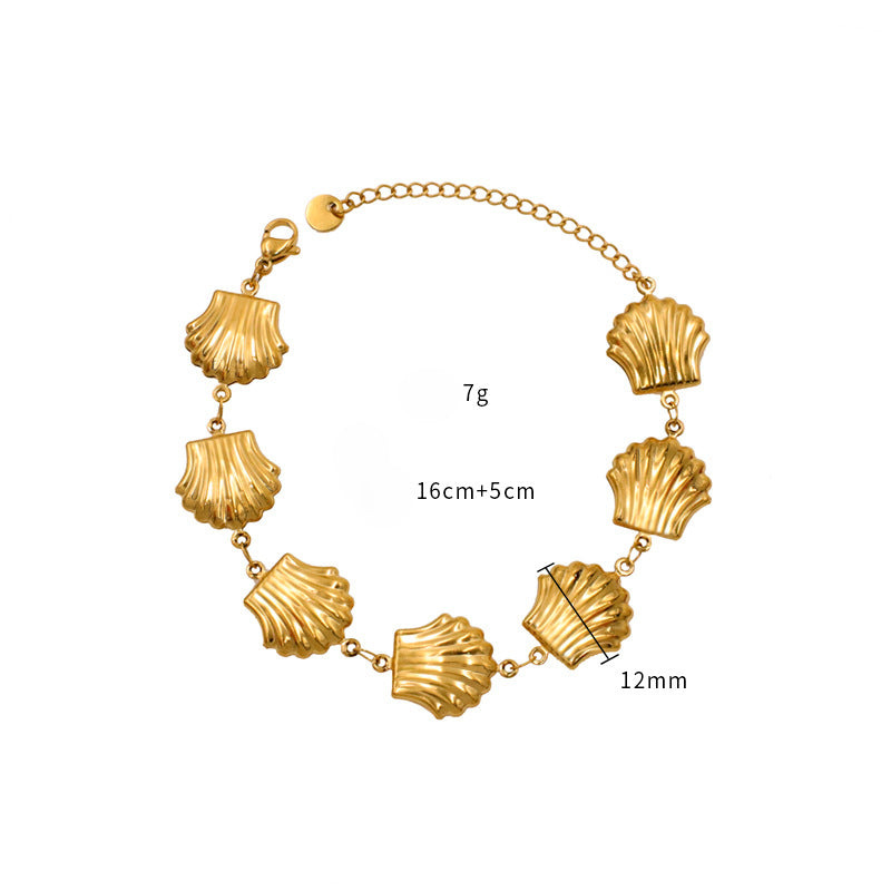 Gold Bracelet for Women Shell Tennis Bracelet Women's Jewelry