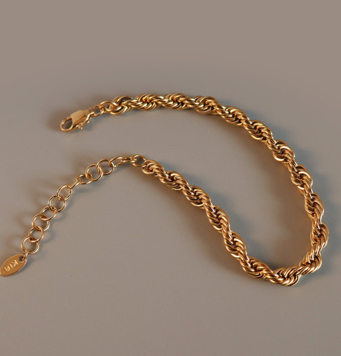 Bracelet for Women Gold Twist Bracelet Elegance Women's Jewelry