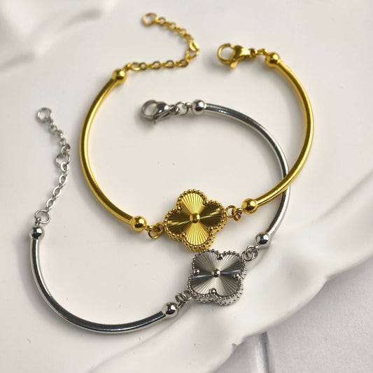 Bracelets for Women Silver Lucky Clover Bracelet Gold Bracelet