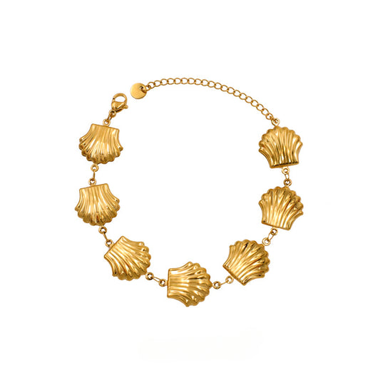 Gold Bracelet for Women Shell Tennis Bracelet Women's Jewelry