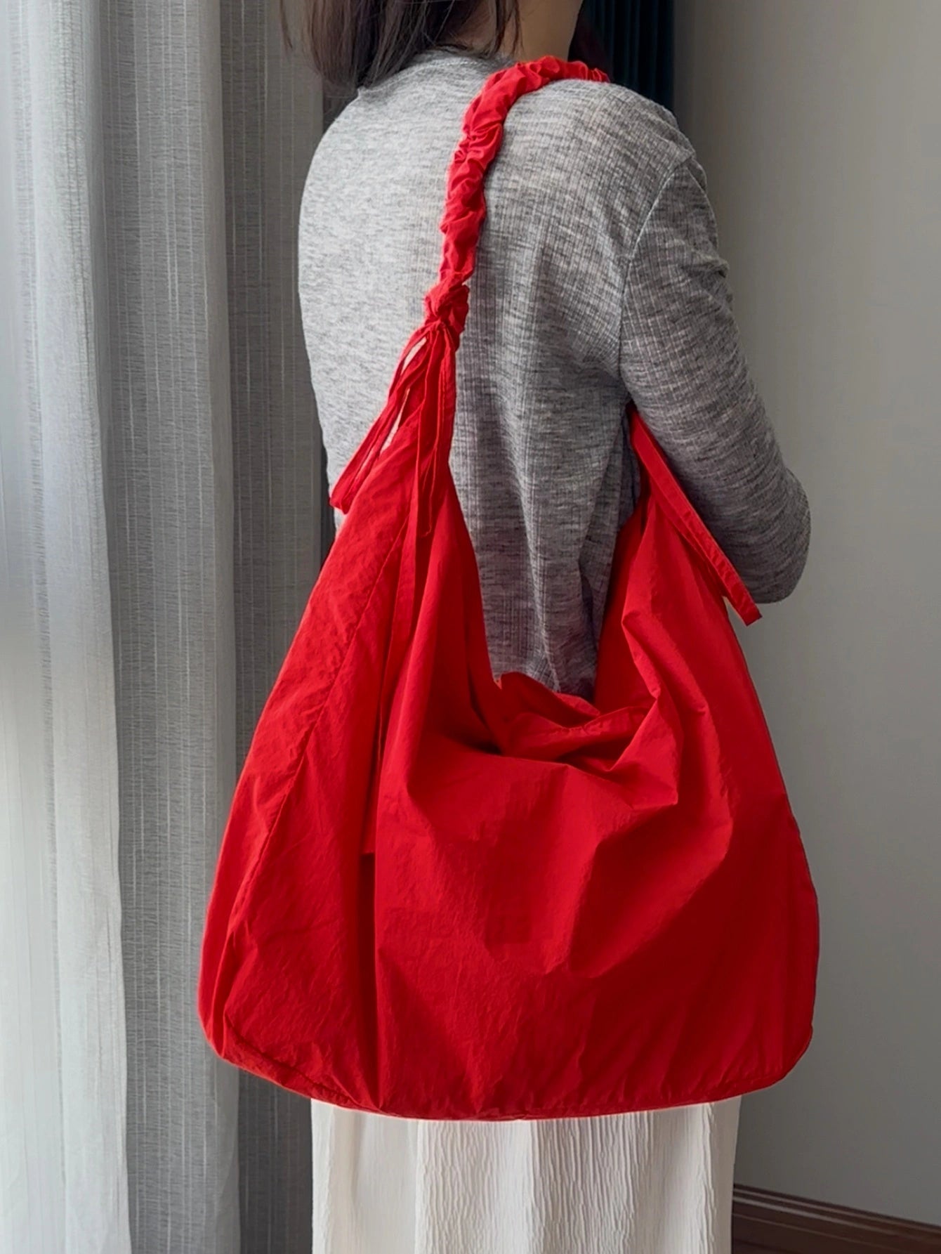 Solid Canvas Reusable Grocery Tote Bags Women Shoulder Handbag Crafts Shopping Bags Gifts for Women Birthday Christmas