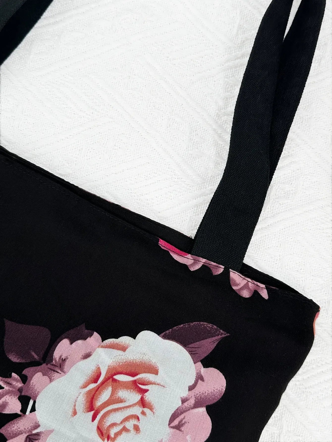 Floral Zebra Print Canvas Tote Bags Reusable Grocery Women Shoulder Crafts Shopping Gifts Handbag for Women Girls Birthday