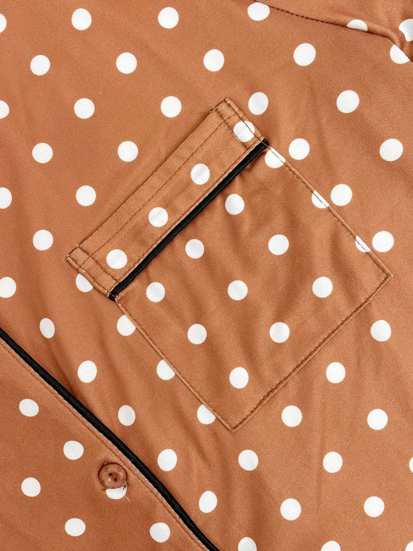 Heart Print Women Pajamas Set Short Sleeve Front Button Tops & Long Pants Female 2 Pieces Notched Collor Sleepwear Nightwear