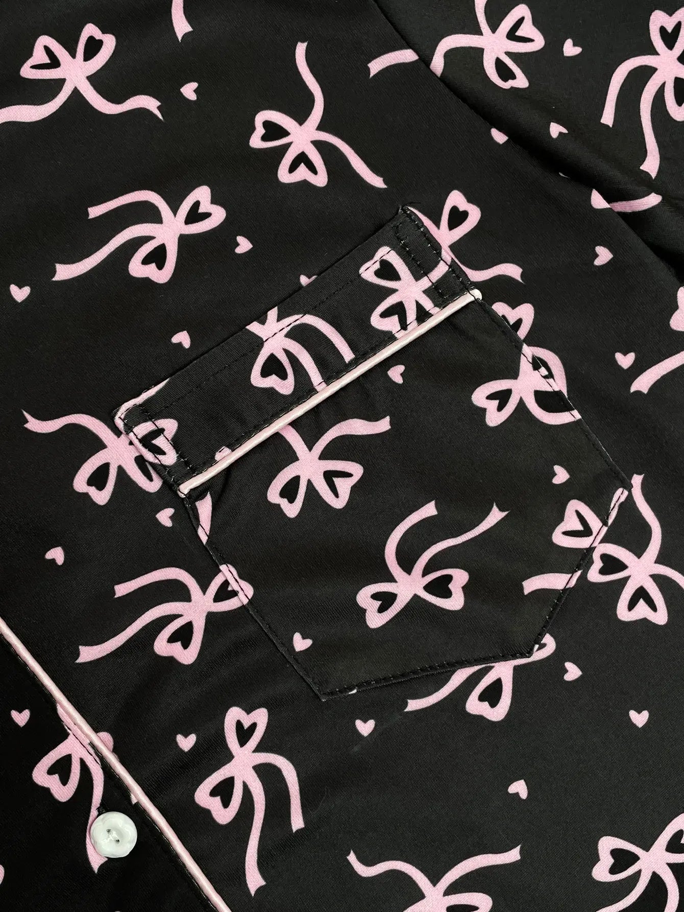 Cherry Print Women's Pajamas Set Turn Down Collar Top & Shorts 2 Pieces Sleepwear Elastic Nightwear Homewear Cloth for Summer