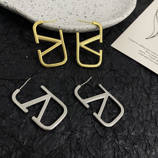 Earrings for Women Letter Geometric Gold Earrings Women's Jewelry