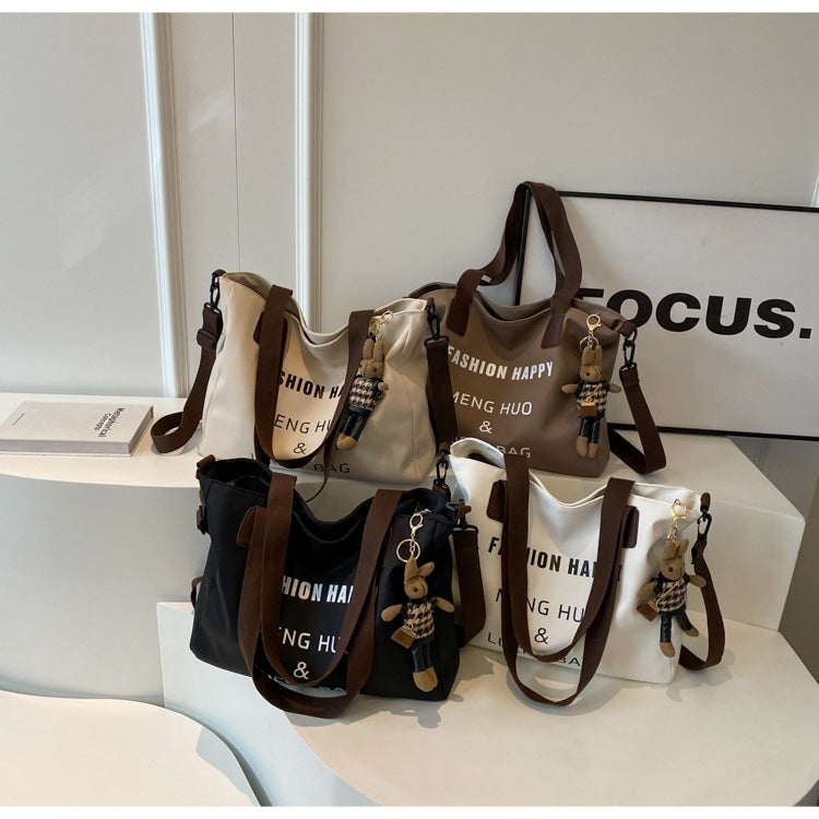 Ladies' shoulder bag, urban minimalist commuting tote bag, large capacity casual work crossbody bag, casual commuting