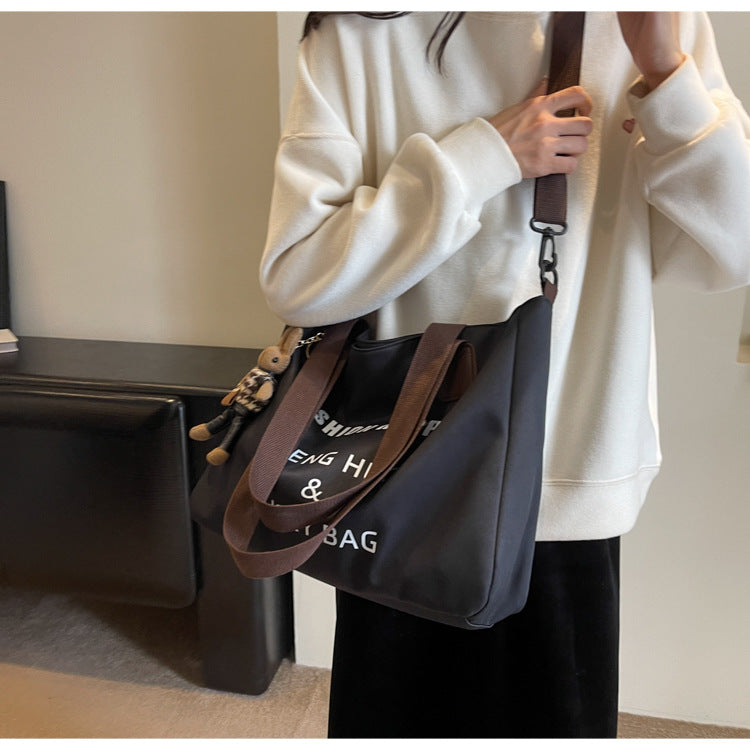 Ladies' shoulder bag, urban minimalist commuting tote bag, large capacity casual work crossbody bag, casual commuting