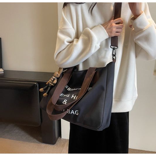 Ladies' shoulder bag, urban minimalist commuting tote bag, large capacity casual work crossbody bag, casual commuting