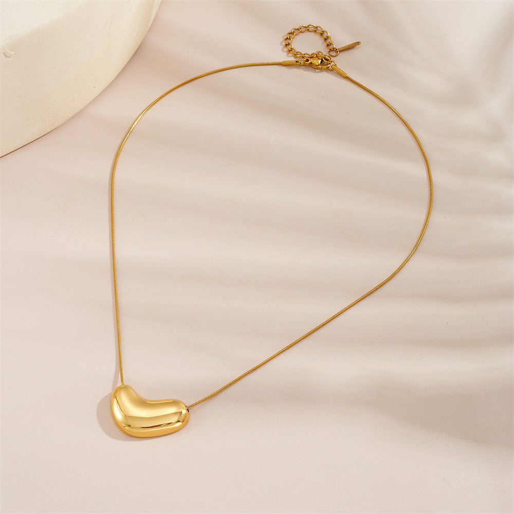 Necklace for Women Charm Heart-Shaped Gold Necklace Womens Jewelry for Girl