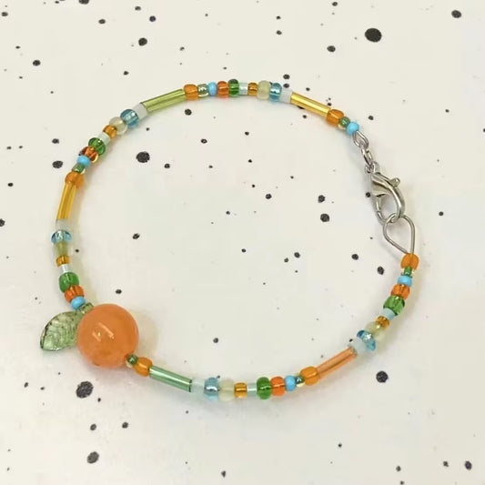 Bracelet for Women "Bitter Citrus" Beaded Bracelet Women's Jewelry