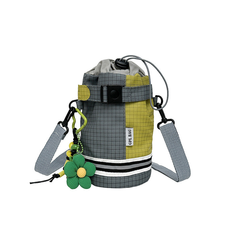 2025 new mobile phone water cup bag mountain series outdoor sports cycling men's and women's drawstring single shoulder crossbody water bottle bag handbag