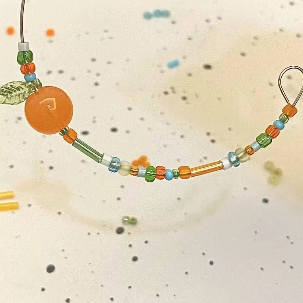 Bracelet for Women "Bitter Citrus" Beaded Bracelet Women's Jewelry