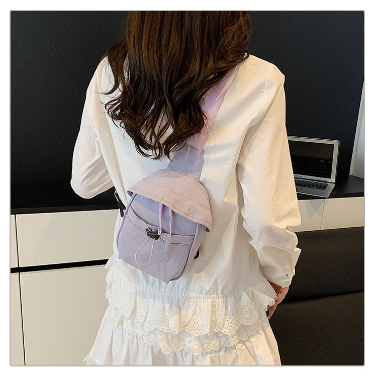 Summer Small Bag for Women 2025 New Canvas Bag Chest Bag for Men and Women Travel Backpack Casual Crossbody Bag Waist Bag