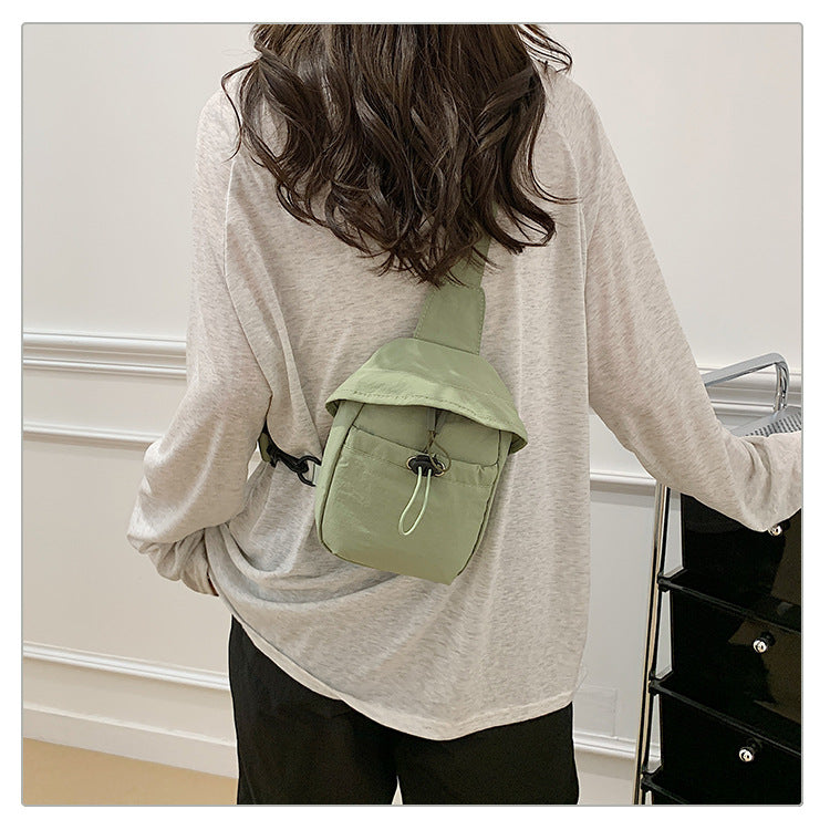 Summer Small Bag for Women 2025 New Canvas Bag Chest Bag for Men and Women Travel Backpack Casual Crossbody Bag Waist Bag