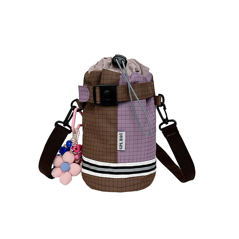 2025 new mobile phone water cup bag mountain series outdoor sports cycling men's and women's drawstring single shoulder crossbody water bottle bag handbag