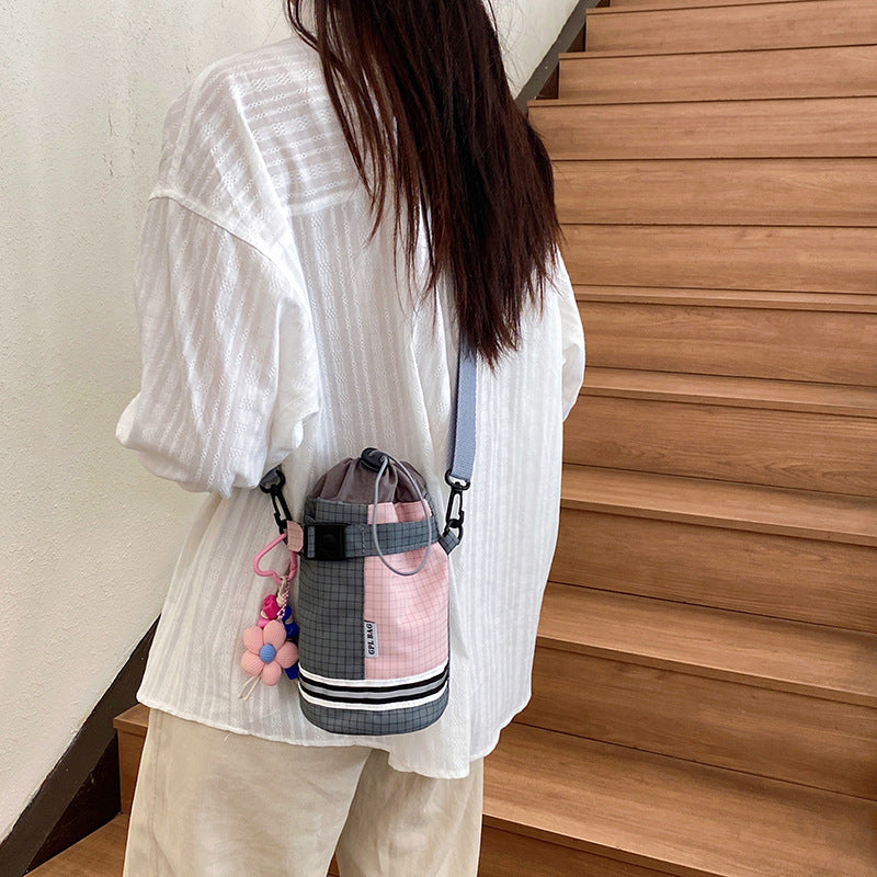 2025 new mobile phone water cup bag mountain series outdoor sports cycling men's and women's drawstring single shoulder crossbody water bottle bag handbag