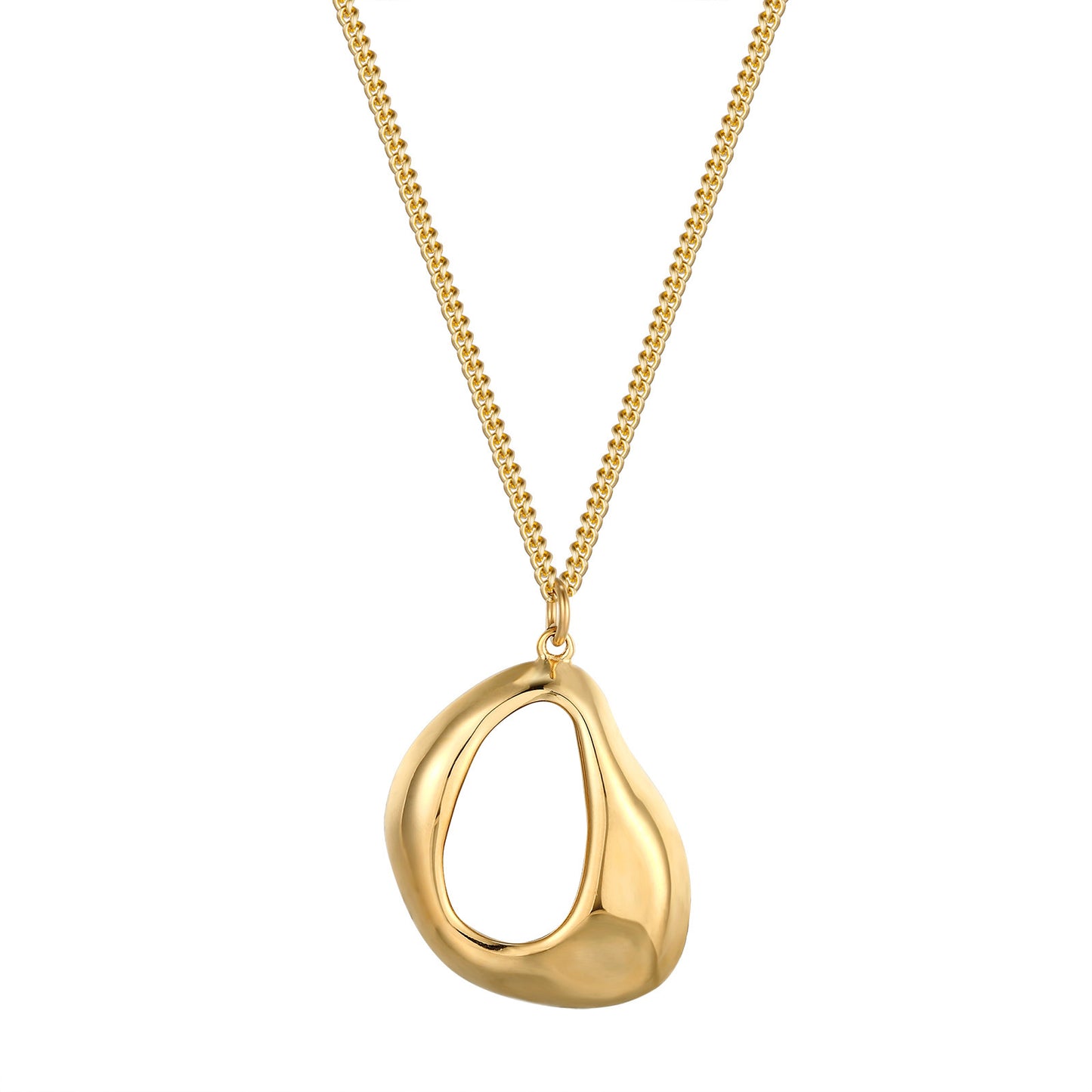 Gold Necklace for Women Hollow Pendant Necklace Long Necklace Accessory
