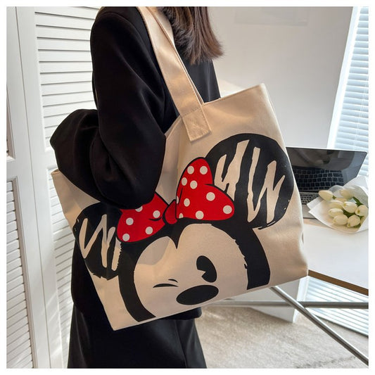 2025 new canvas bag, women's crossbody shoulder bag, tote bag, book bag, versatile large capacity, student class bag, tutoring bag, fashionable